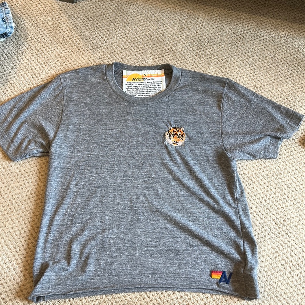 super soft aviator nation cropped tshirt